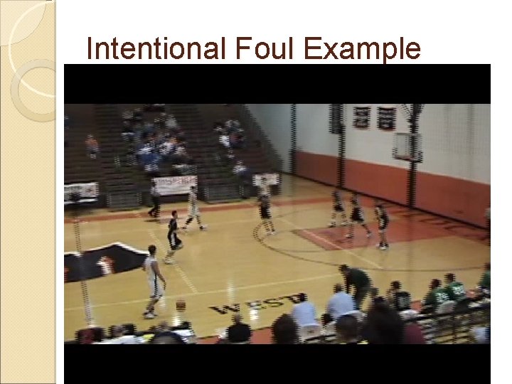 Intentional Foul Example 
