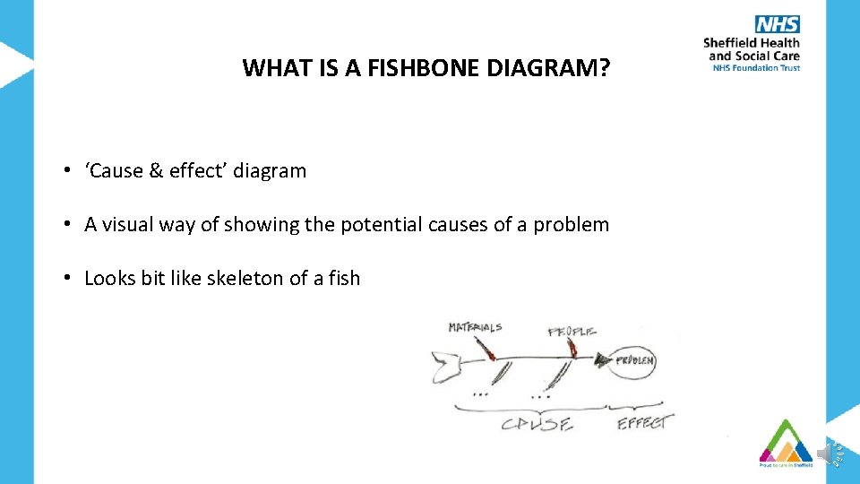 WHAT IS A FISHBONE DIAGRAM? • ‘Cause & effect’ diagram • A visual way