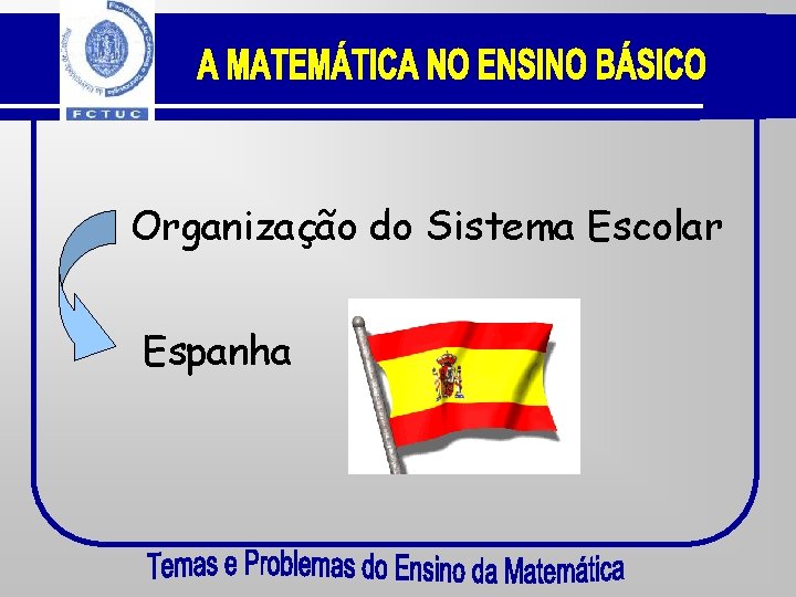 Organização do Sistema Escolar Espanha 