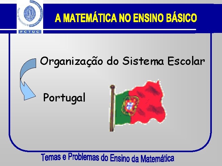 Organização do Sistema Escolar Portugal 