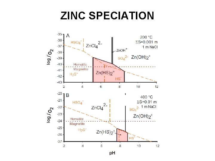 ZINC SPECIATION 1 m Na. Cl 