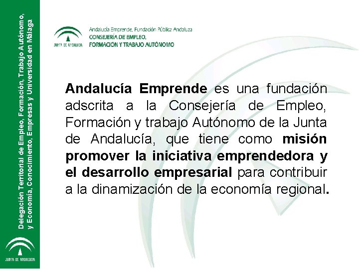 Delegación Territorial de Empleo, Formación, Trabajo Autónomo, y Economía, Conocimiento, Empresas y Universidad en