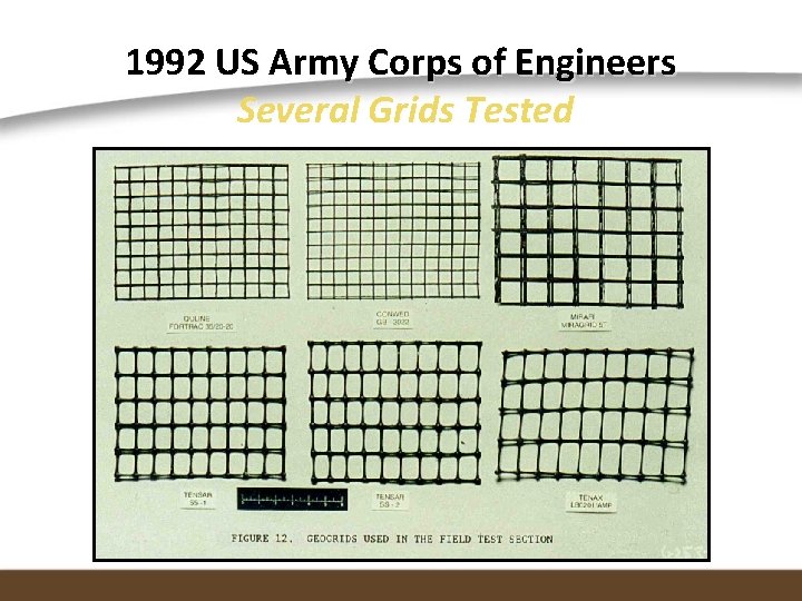 1992 US Army Corps of Engineers Several Grids Tested 