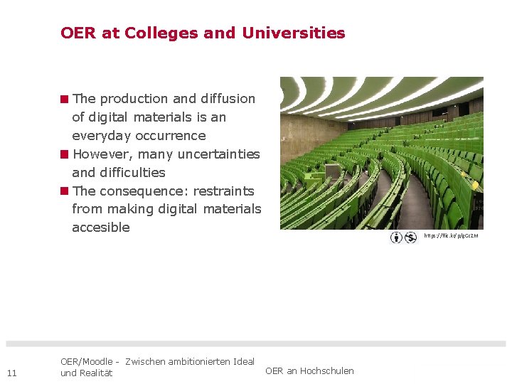 OER at Colleges and Universities The production and diffusion of digital materials is an