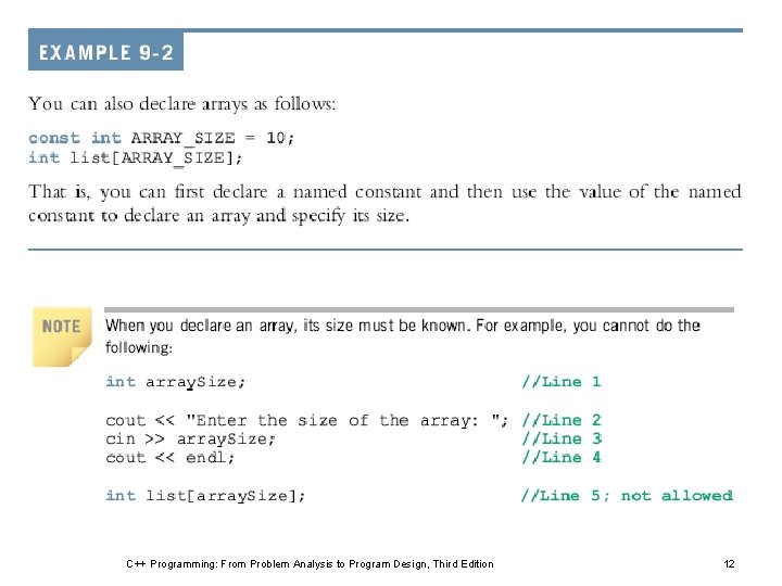 C++ Programming: From Problem Analysis to Program Design, Third Edition 12 C++ Programming: From Problem Analysis to Program Design, Third Edition 12
