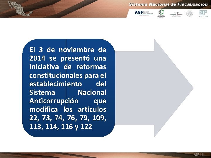 El 3 de noviembre de 2014 se presentó una iniciativa de reformas constitucionales para