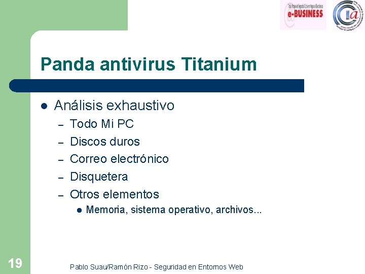 Panda antivirus Titanium l Análisis exhaustivo – – – Todo Mi PC Discos duros