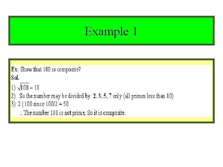 Module #9 – Number Theory Example 1 10/19/2021 16 