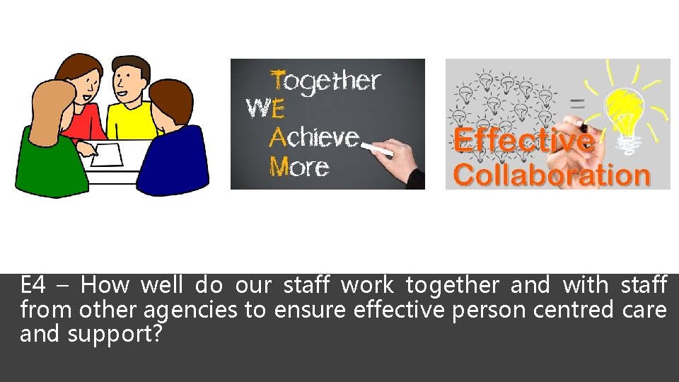 E 4 – How well do our staff work together and with staff from