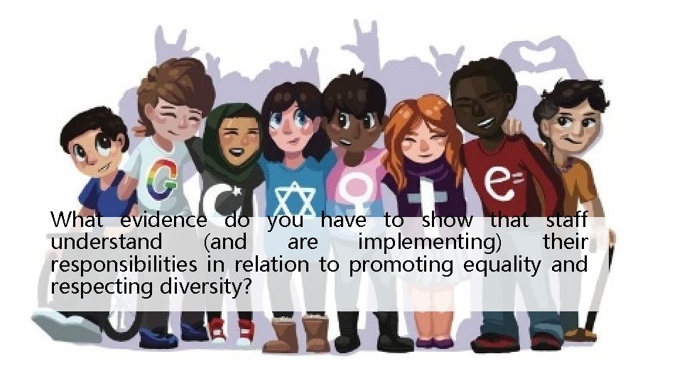 What evidence do you have to show that staff understand (and are implementing) their