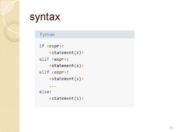 syntax 38 