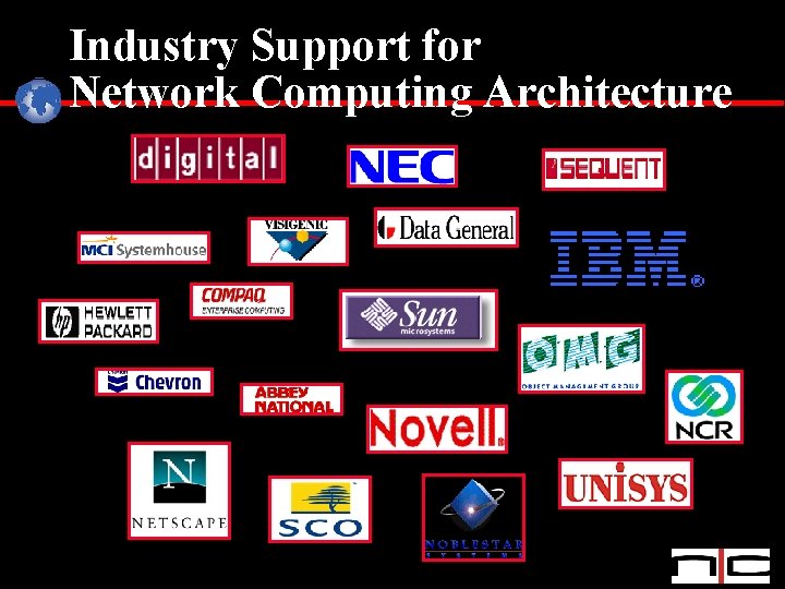 Industry Support for Network Computing Architecture 
