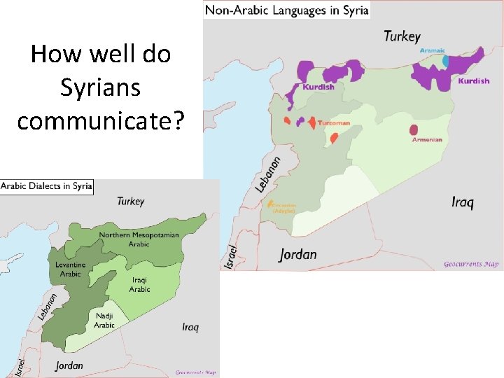 How well do Syrians communicate? 
