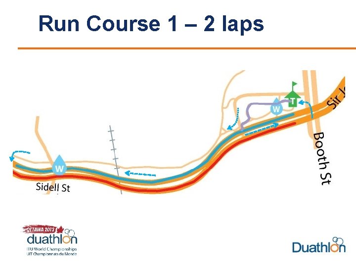 Run Course 1 – 2 laps 