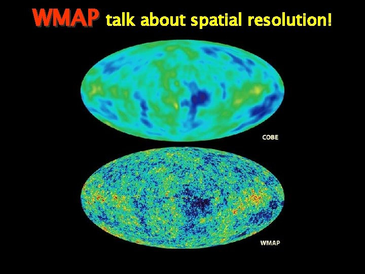 WMAP talk about spatial resolution! Dhiman Chakraborty THINGS BIG AND SMALL 19 
