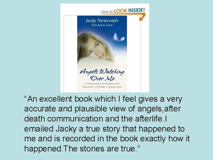 “An excellent book which I feel gives a very accurate and plausible view of