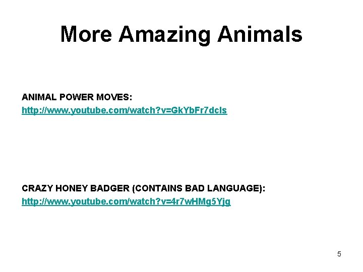 More Amazing Animals ANIMAL POWER MOVES: http: //www. youtube. com/watch? v=Gk. Yb. Fr 7