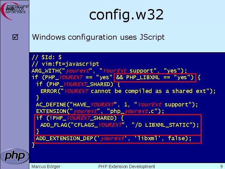 config. w 32 þ Windows configuration uses JScript // $Id: $ // vim: ft=javascript