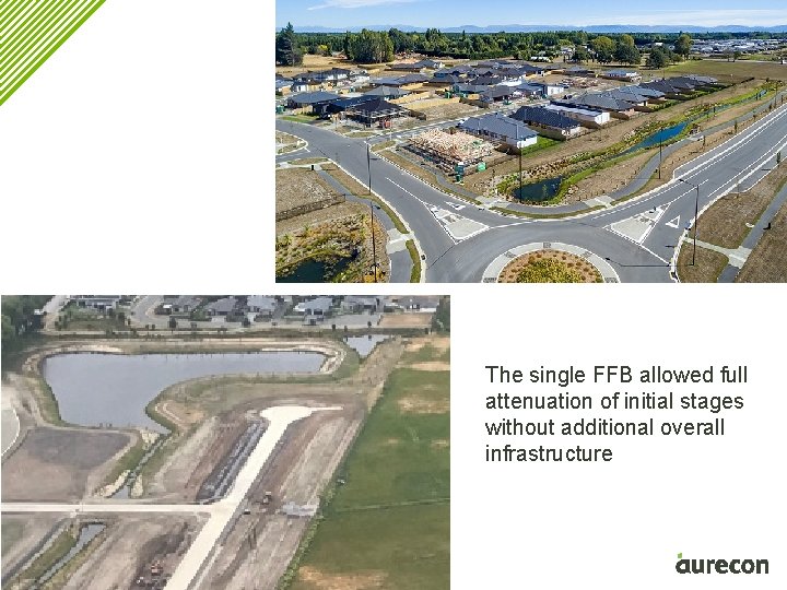 The single FFB allowed full attenuation of initial stages without additional overall infrastructure 