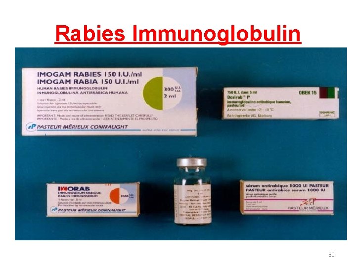 Rabies Immunoglobulin 30 
