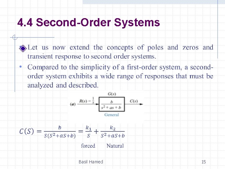 4. 4 Second-Order Systems Basil Hamed 15 