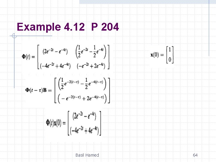 Example 4. 12 P 204 Basil Hamed 64 