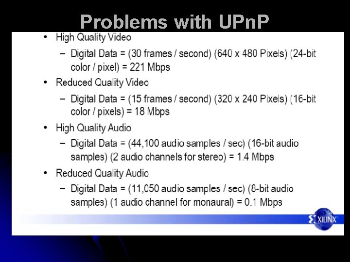 Problems with UPn. P 