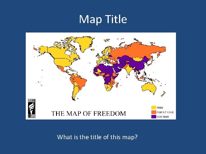 Map Title What is the title of this map? 