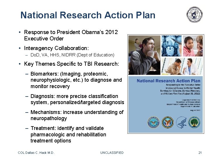 National Research Action Plan • Response to President Obama’s 2012 Executive Order • Interagency National Research Action Plan • Response to President Obama’s 2012 Executive Order • Interagency