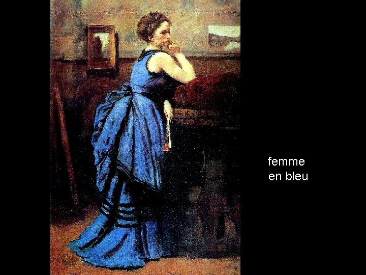 femme en bleu 