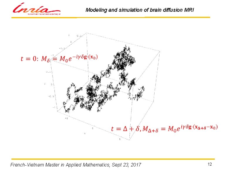 Modeling and simulation of brain diffusion MRI French-Vietnam Master in Applied Mathematics, Sept 23,