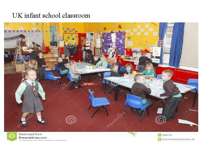 UK infant school classroom 