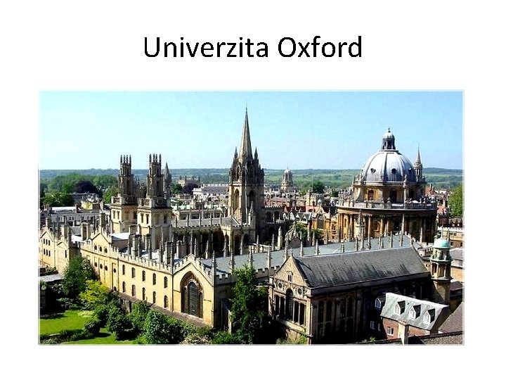 Univerzita Oxford 