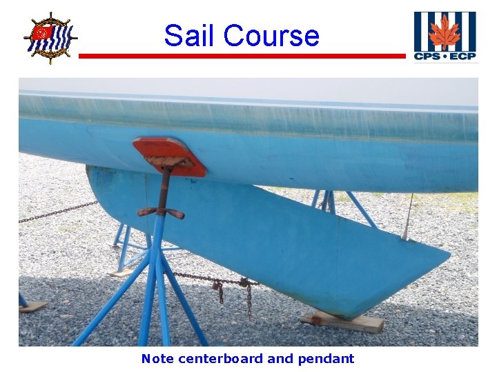 ® Sail Course Note centerboard and pendant 