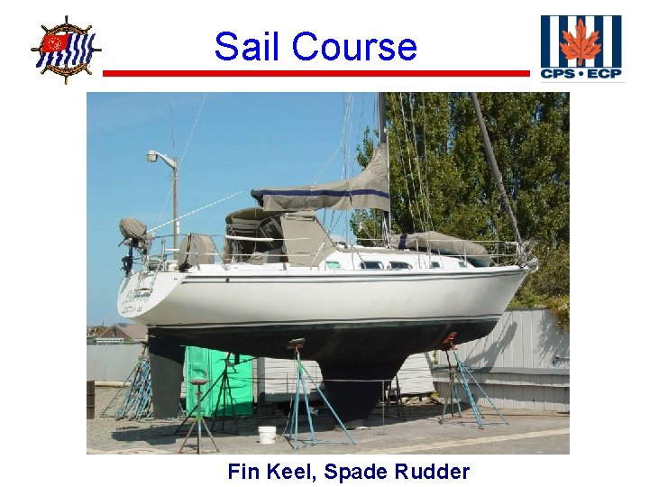 ® Sail Course Fin Keel, Spade Rudder 