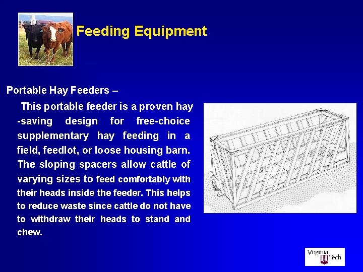 Feeding Equipment Portable Hay Feeders – This portable feeder is a proven hay -saving