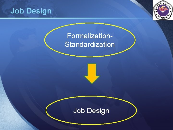 LOGO Job Design Formalization. Standardization Job Design 