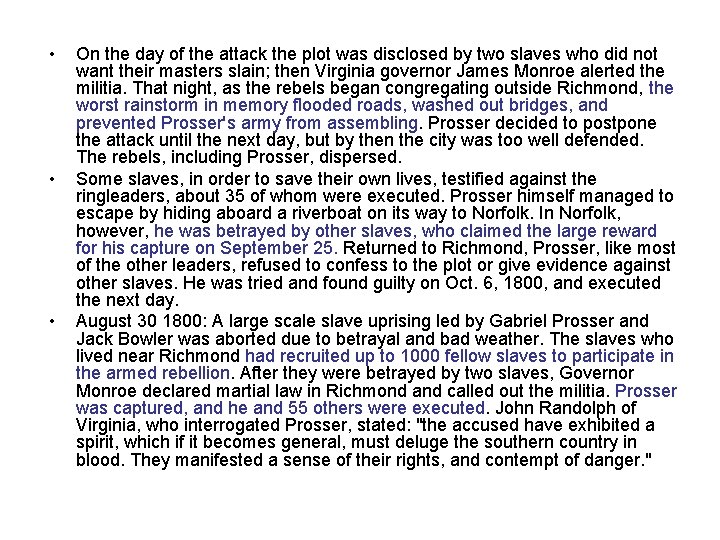  • • • On the day of the attack the plot was disclosed