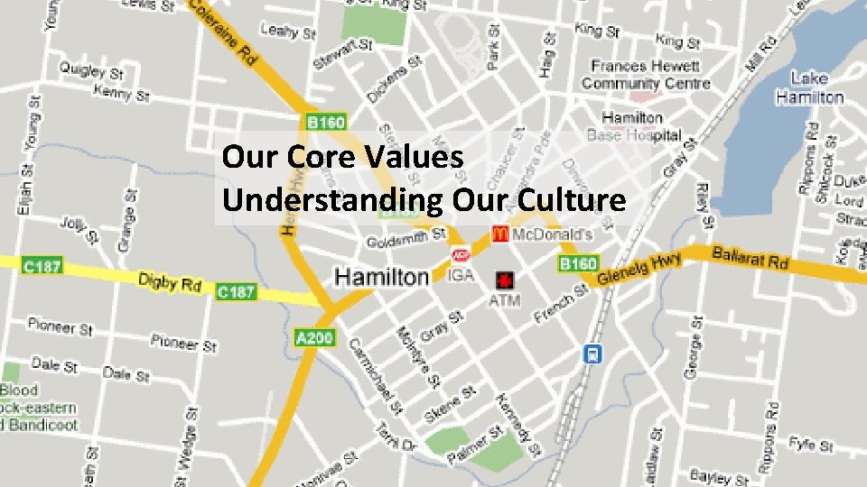 Our Core Values Understanding Our Culture 