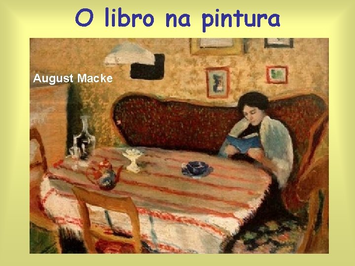 O libro na pintura August Macke 
