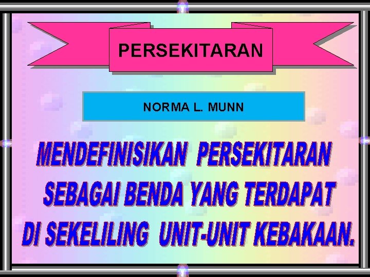 PERSEKITARAN NORMA L. MUNN 