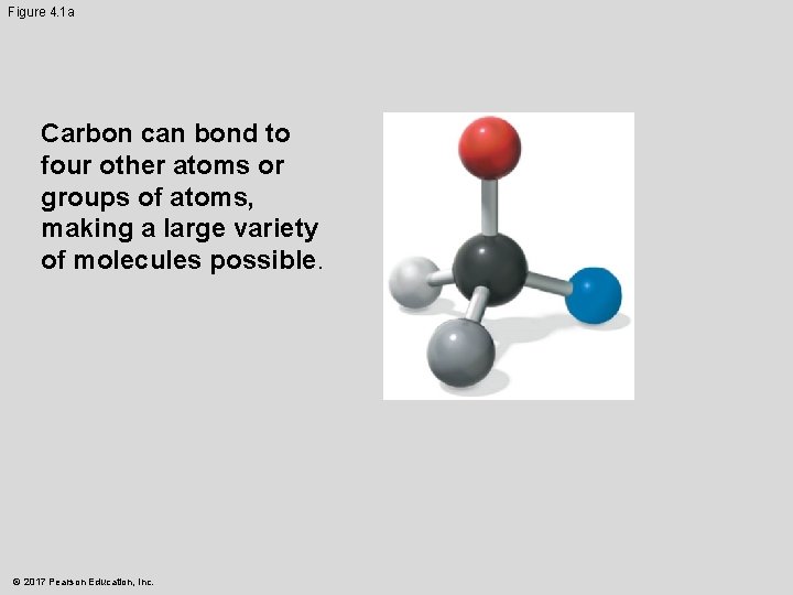 Figure 4. 1 a Carbon can bond to four other atoms or groups of