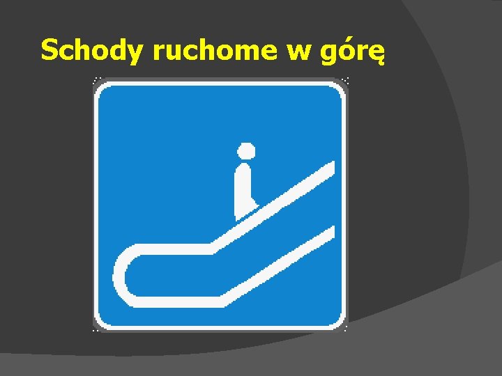 Schody ruchome w górę 