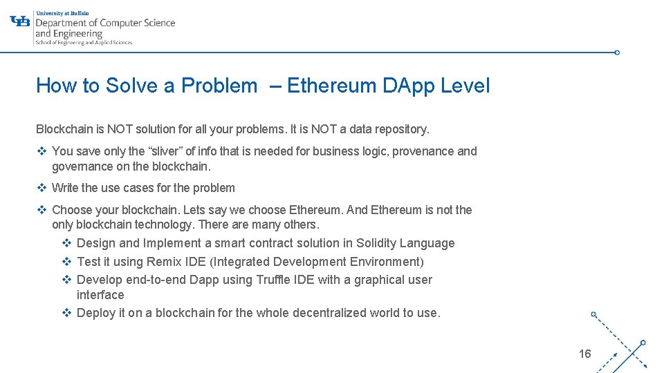 How to Solve a Problem – Ethereum DApp Level Blockchain is NOT solution for