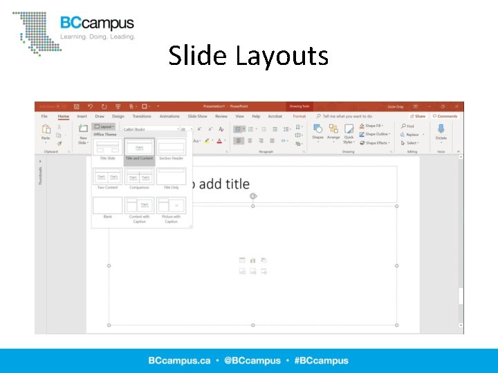 Slide Layouts 