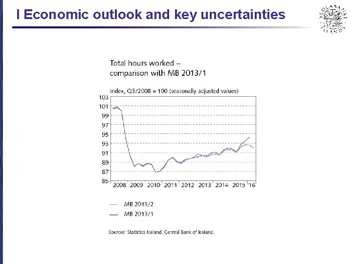 I Economic outlook and key uncertainties 