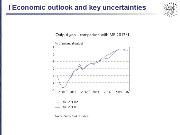 I Economic outlook and key uncertainties 