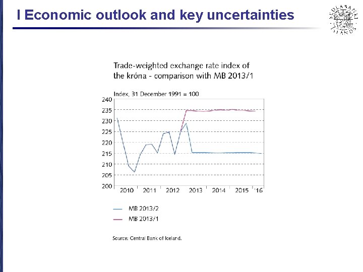 I Economic outlook and key uncertainties 