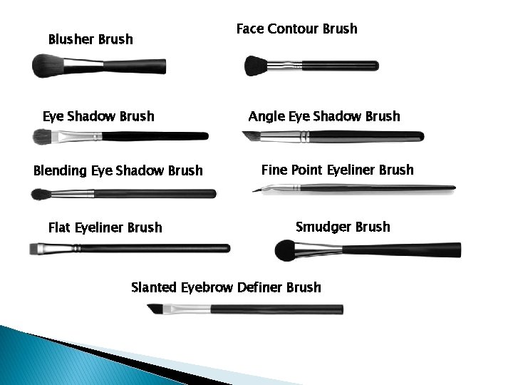 Blusher Brush Eye Shadow Brush Blending Eye Shadow Brush Flat Eyeliner Brush Face Contour