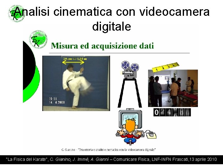 Analisi cinematica con videocamera digitale “La Fisica del Karate”, C. Gianino, J. Immé, A.